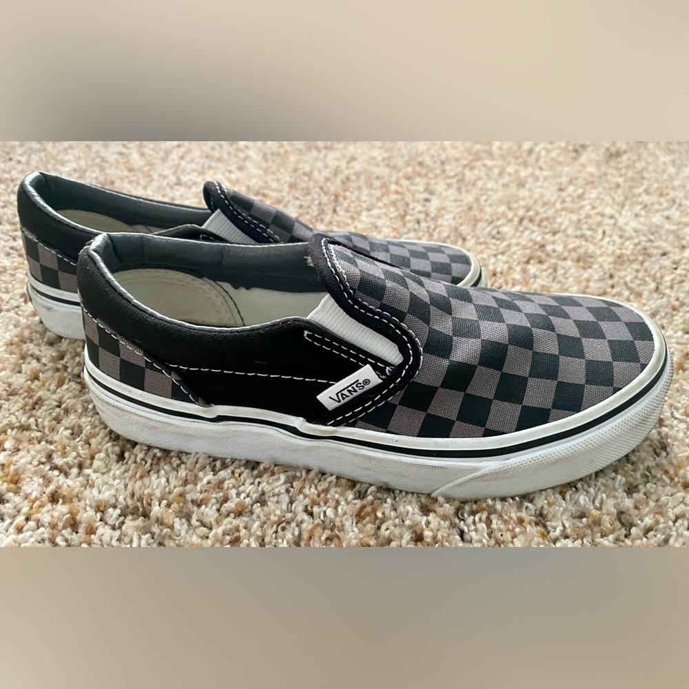 Youth Vans Checkerboard Slip-On Shoe
